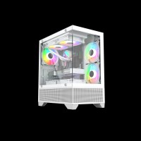 GABINETE LIKETEC GAMER OPERA SNOW (SEM FAN / CUBO DESIGN / MATX /FRONTAL VIDRO) - 1938