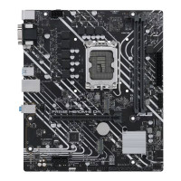 Placa mãe mic-ATX Intel® H610 (LGA 1700) com DDR4, PCIe 4.0, slots M.2 duplos, Ethernet Realtek 1 Gb, DisplayPort, HDMI®, D-Sub, portas USB 3.2 Gen 1, SATA 6 Gbps, header COM, header RGB