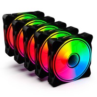 Kit One Power Com 5 Fans RGB - Radiant X5 - FN-702 - 1429