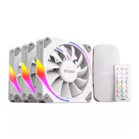 Kit Pyces 3 Cooler Fans + Controladora Para Gabinete Sangue Frio 3 ARGB White Goste 120mm  - K3ARGBSF3WGBR - 192914 -1777