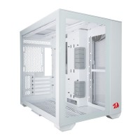 GABINETE GAMER LIAN LI - REDRAGON MODELO O11DYNAMIC MINI BRANCO - 1092