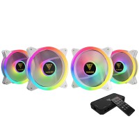 Kit Gamdias Com 4 Fans RGB Aelous Branco - AEOLUS M2-1204R WH -1321