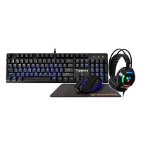 Kit Gamer Gamdias Teclado + Mouse + Headset + Mousepad - HERMES E1B 4-IN-1COMBO (US/BLUE) - 1788