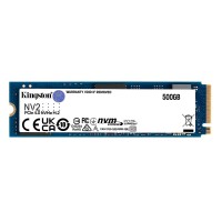 SSD Kingston 500 GB NV2, M.2 2280 PCIe, NVMe, Leitura: 3500 MB/s e Gravação: 2100 MB/s - SNV2S/500G - 1002