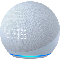 Alexa  - Echo Dot 5ª geração com Relógio Smart speaker com Alexa | Cor Azul Claro