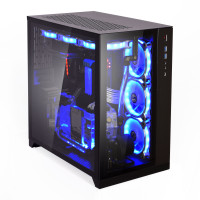 1142 Gabinete Gamer Lian Li PC-011 Dynamic, Mini ITX / Micro ATX / ATX, Lateral e Frontal em Vidro, Preto - PC-O11 DYNAMIC BLACK