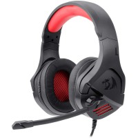 Headset Gamer Redragon Theseus Preto USB com LEDs Vermelhos H250 - 1047