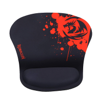 Mousepad Redragon Libra P020 Preto e Vermelho com Apoio de Pulso 259x258mm