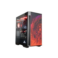 1281 Gabinete Gamer Redragon Infernal Dragon Strafe Preto e Vermelho - GC-706IF