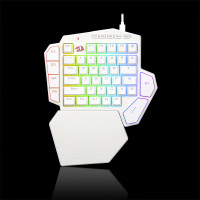 Teclado Mecânico Gamer Ditix RGB Branco Switch Azul -1154