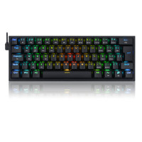 Teclado Mecânico Gamer Fizz Pro RGB Preto Switch Marrom 1156