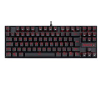 Teclado Mecânico Gamer Redragon Kumara Single Color LED Vermelho Switch Azul - K552-2 (PT-BLACK) - 1264