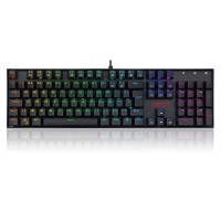 Teclado Mecânico Gamer Redragon Mitra Preto RGB Switch Azul K551RGB-1 - 852