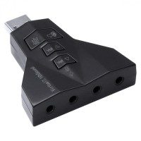 Adaptador Placa De Som USB 4 Portas P2, Vinik A4pusbm, Compatível Com PS3 - 35708 - 1241