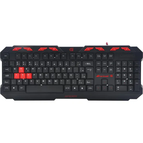 TECLADO GAMER FORTREK SPIDER GK706 PT/VM - 2972