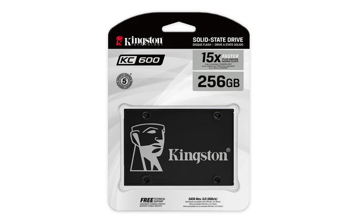 SSD KINGSTON 256GB 2.5  SATA 3 - SKC600/256G -1740