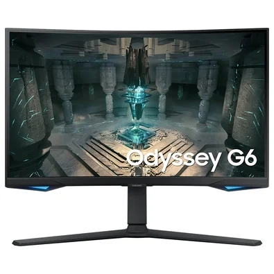 MONITOR SAMSUNG GAMER CURVO ODYSSEY G6 27 240HZ 1MS QHD HDMI DP BLUETOOTH WI-FI SPEAKER SMART HAS PIVOT- LS27BG650ELXZD - 2512