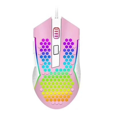 MOUSE REAPING ELITE RGB ROSA COM BRANCO - 1968