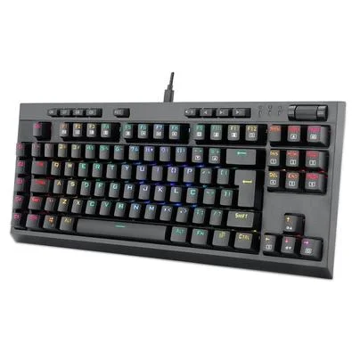 TECLADO REDRAGON OPTICO GAMER BROADSWORD PRO RGB PTO SWITCH AZUL - 1785