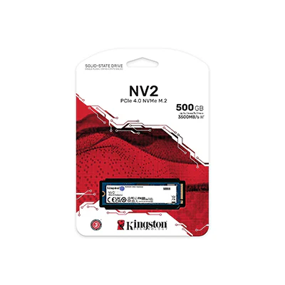 SSD KINGSTON 500GB NV2 M.2 2280 NVME PCIE 4.0 LEITURA 3500MB/S GRAVACAO 2100MB/S - SNV2S/500G - 1736