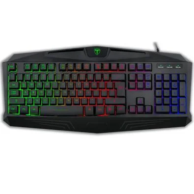 TECLADO MEMBRANA GAMER T-DAGGER TANKER RAINBOW PTO - 1653